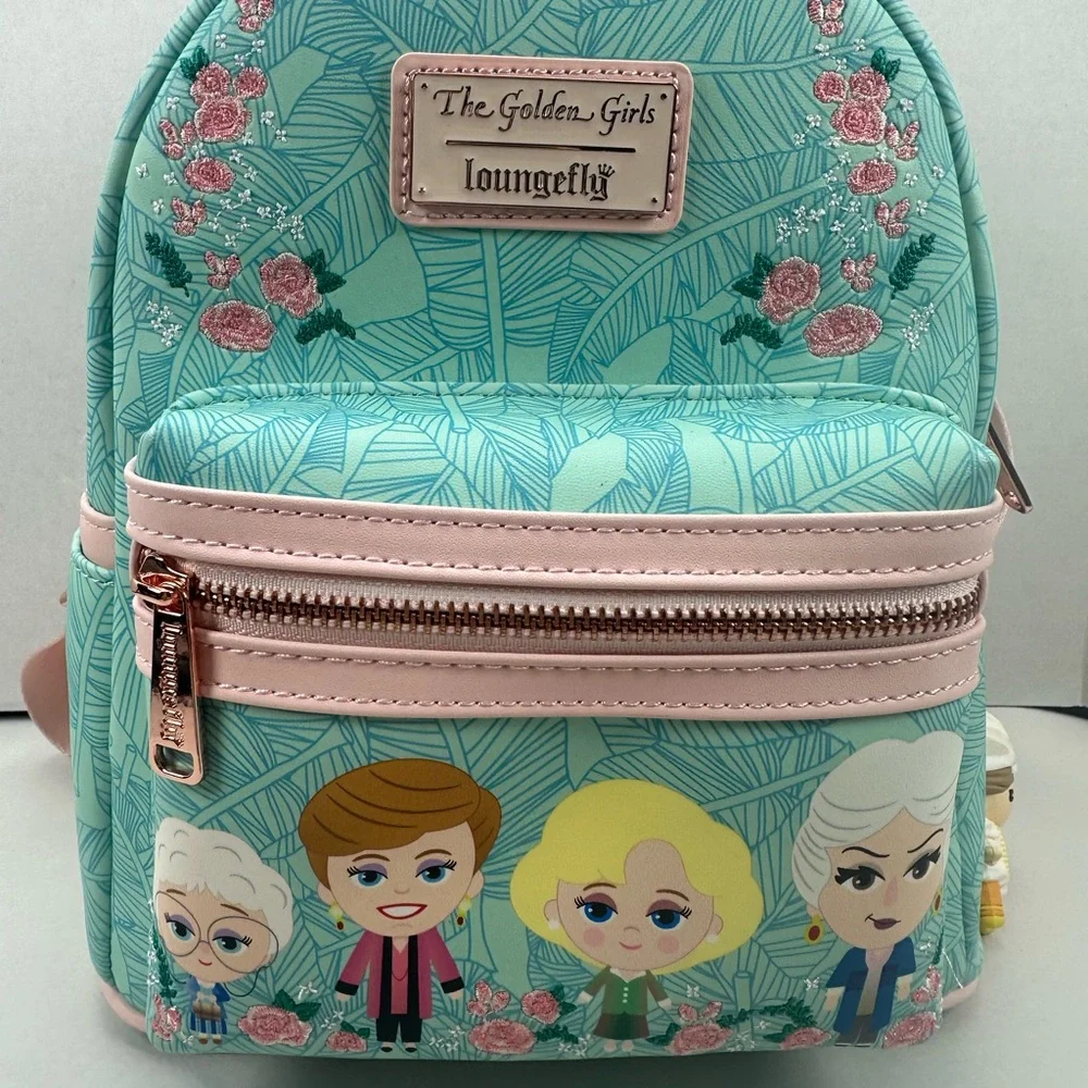 Loungefly Golden Girls Loungefly Chibi Floral Mini Backpack & Wallet Set - HTF